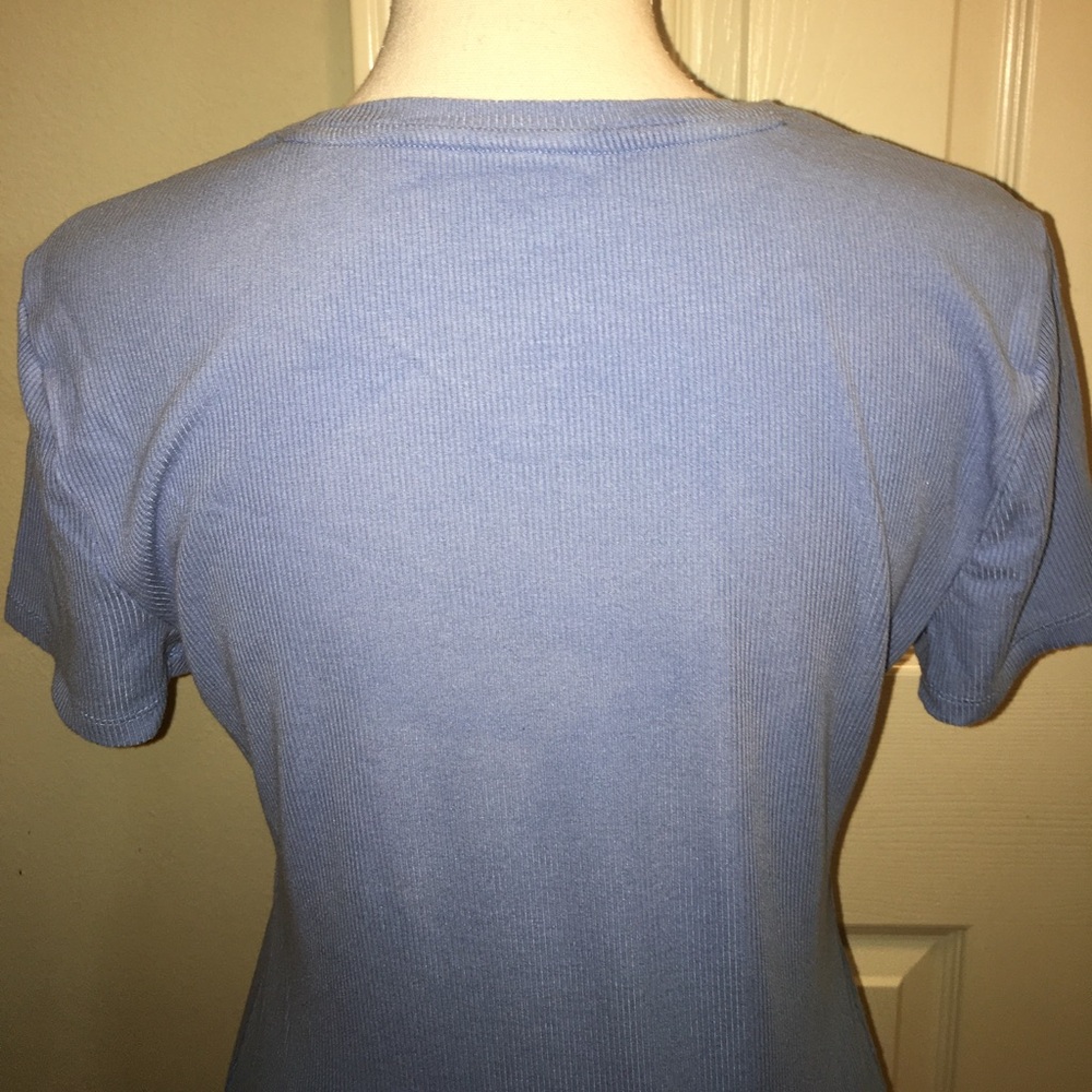 NINE WEST Ribbed Tee - Picture 6 of 9